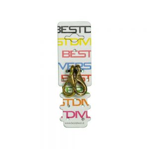 Best Divers Brass Carabiner 55 One Size 2 pcs