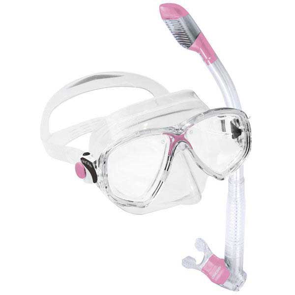 Cressi Kit Marea Dry One Size Clear / Pink (Marea + Dry)