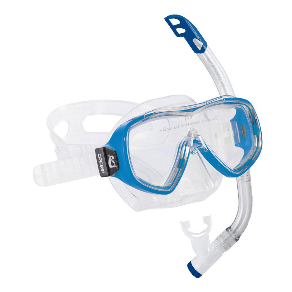 Cressi Kit Ondina Vip Junior Clear / Blue (Ondina + Top)
