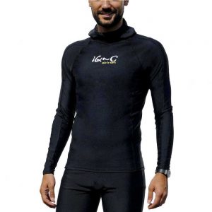 Iq-company Uv 300 Hooded Shirt XXXL Black