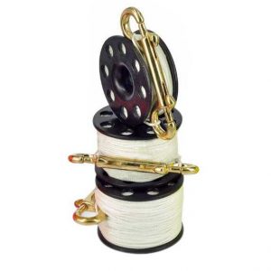 Best Divers Finger Reel Stainless Steel Carabiner 45 m