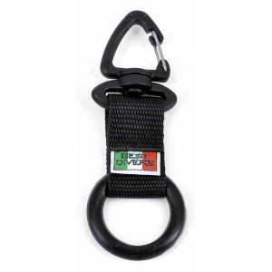 Best Divers Silicone Clip Ring Ribbon One Size Black