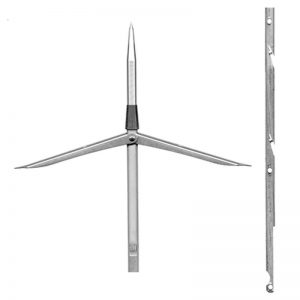 Sigalsub Tahitian Spearshaft Notched Double Barb With Cone 6.75 Mm 115 cm