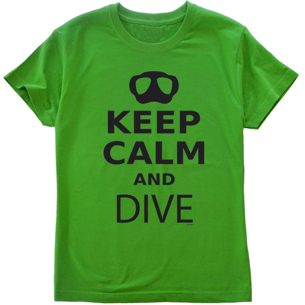 Kruskis Keep Calm And Dive XXL Green
