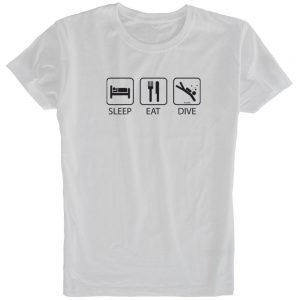 Kruskis Sleep Eat And Dive XXXL White