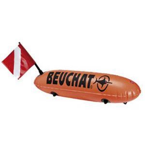 Beuchat Pvc Torpedo Buoy With Flag One Size