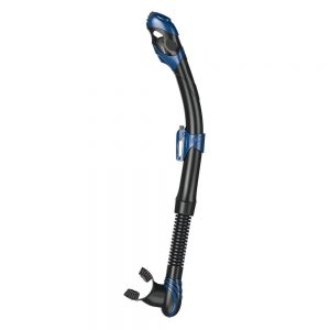 Seacsub Vortex Dry Black Silicone One Size Blue Metal