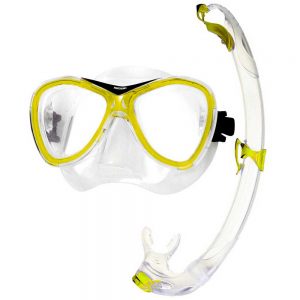 Seacsub Capri Set Bis Clear Silicone One Size Yellow