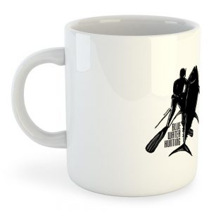 Kruskis Mug Blue Water Hunting 325 ml (11 oz) White