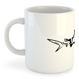 Kruskis Mug Shark Tribal 325ml 325 ml (11 oz) White