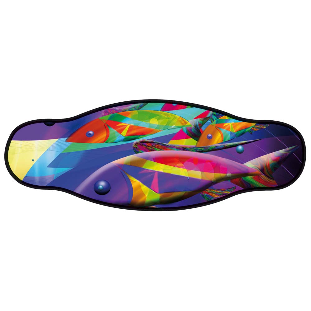 Best Divers Neoprene Mask Strap Psychedelic Double Layer One Size