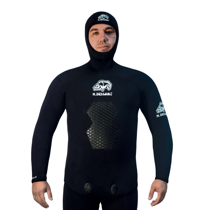 H.dessault Xtend Incompressible Jacket 7 Mm 2 Black