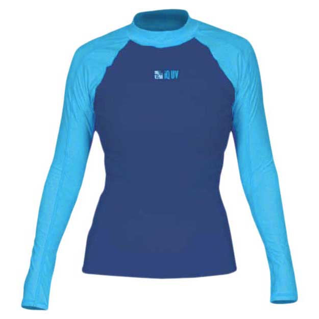 Iq-company Uv 300 Shirt Slim Fit XXL Turquoise / Navy