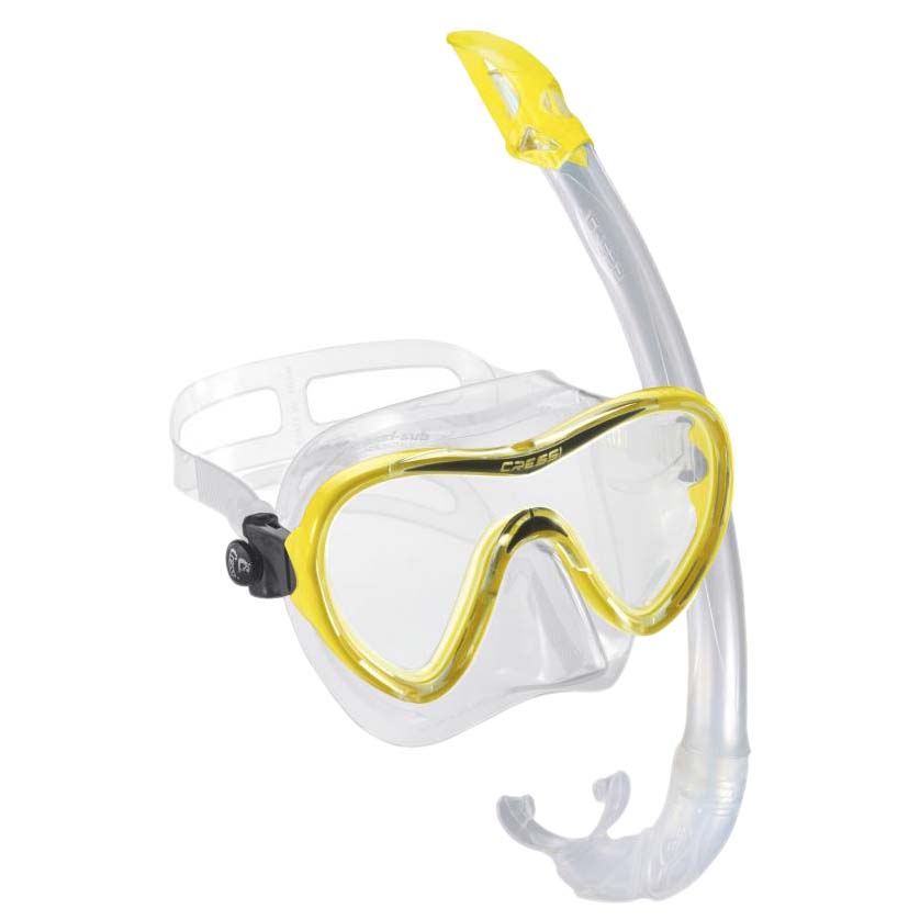 Cressi Sky And Gamma Vip One Size Clear Yellow