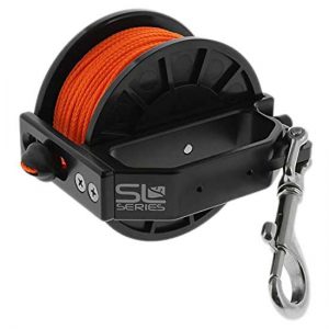 Dive Rite Primary Reel Sidewinder Slide Lock 82.5 m Orange Line