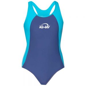 Iq-company Uv 300 Swim Suit XL Turquoise / Navy