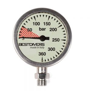 Best Divers Pressure Gauge Head Mineral Glass One Size