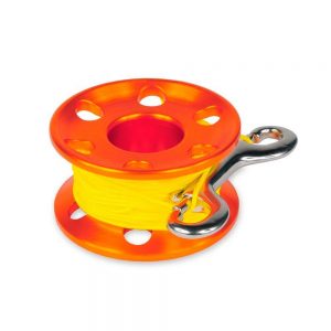 Best Divers Aluminium Reel Tech 1.5 Mm 30 M 30 m Orange / Yellow