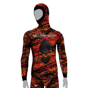 Epsealon Red Fusion Jacket 3 Mm S Red / Black