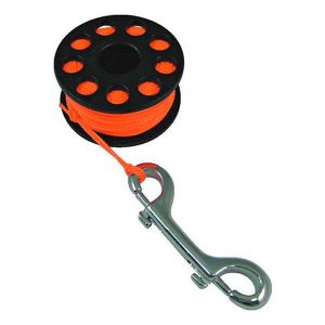 Tecnomar Guide Reel With Double End Clip 15 m Orange