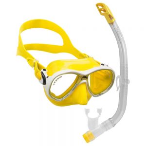 Cressi Kit Marea Vip Colorama Junior Marea Colorama+gamma One Size Yellow / White