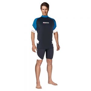 Mares Rash Guard Loose Fit Ss S Blue