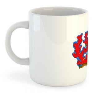 Kruskis Mug Coral Ok 325 ml (11 oz) White