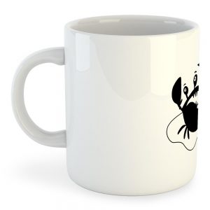 Kruskis Mug Crab 325 ml (11 oz) White