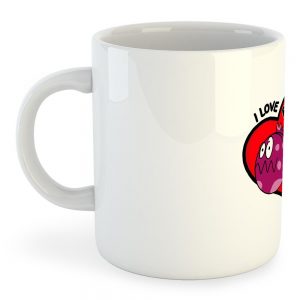 Kruskis Mug I Love Fish 325 ml (11 oz) White