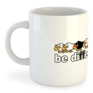 Kruskis Mug Be Different 325 ml (11 oz) White