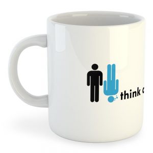 Kruskis Mug Think Different 325 ml (11 oz) White