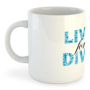 Kruskis Mug Live For Dive 325 ml (11 oz) White