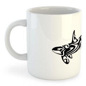 Kruskis Mug Orca Tribal 325 ml (11 oz) White