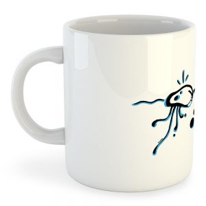 Kruskis Mug Jellyfish 325 ml (11 oz) White