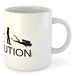 Kruskis Mug Evolution Diver 325 ml (11 oz) White