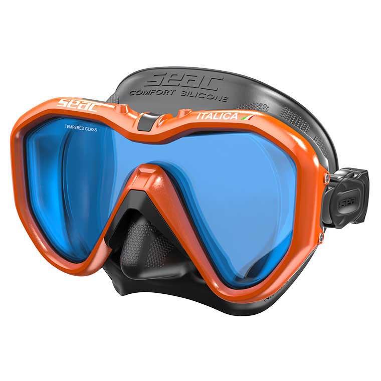 Seacsub Italica Asian Fit Mirrored One Size Black / Metal Orange