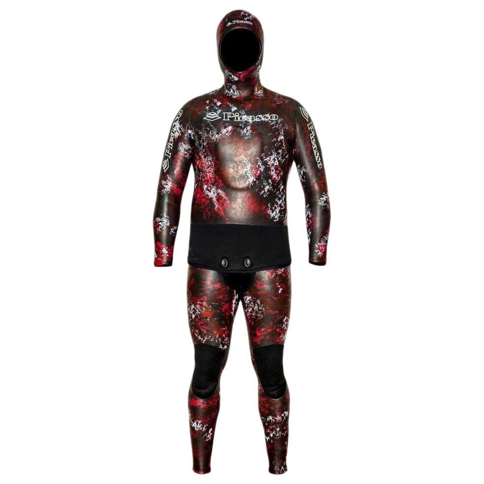 Picasso Thermal Skin With Suspenders 7 Mm XL Red Camo