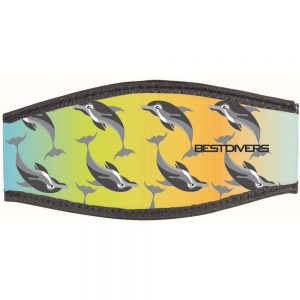 Best Divers Neoprene Mask Strap 6 Dolphin One Size Double Velcro