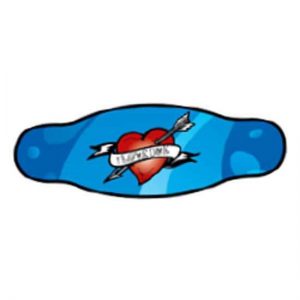 Best Divers Neoprene Mask Strap Scuba Heart One Size Double Layer