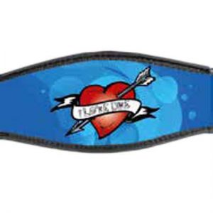 Best Divers Neoprene Mask Strap Scuba Heart One Size Double Velcro