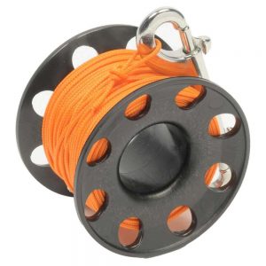 Best Divers Tech Reel F31 Orange Line 1.5 Mm 30 m Black