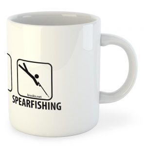 Kruskis Mug Sleep Eat And Sperfishing 325ml 325 ml (11 oz) White