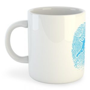 Kruskis Mug Diver Fingerprint 325 ml (11 oz) White