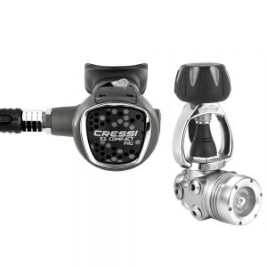 Cressi Xs Compact Pro T10sc Cromo Int One Size Black / Silver