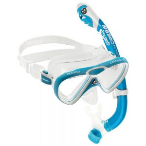 Cressi Kit Pegaso+iguana Dry Junior One Size Clear / Blue / White