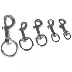 Halcyon Bolt Snap 1 Cm One Size Stainless Steel