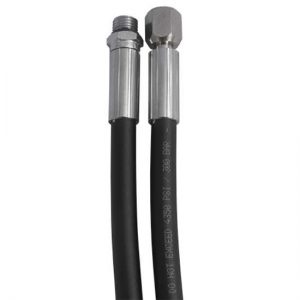 Dirzone Rubber Hp Hose 62 Cm 62 cm Black