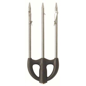 Salvimar 3 Stainless Steel Prongs With 2 Movable Barbs One Size