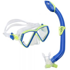 Aqualung Sport Cub Jr Combo One Size Light Blue / Bright Green