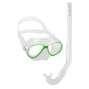 Cressi Kit Perla Junior One Size Clear / Lime
